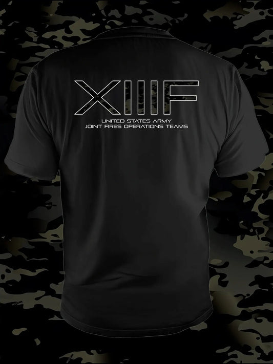 Black XIIIF tee (black multicam des)