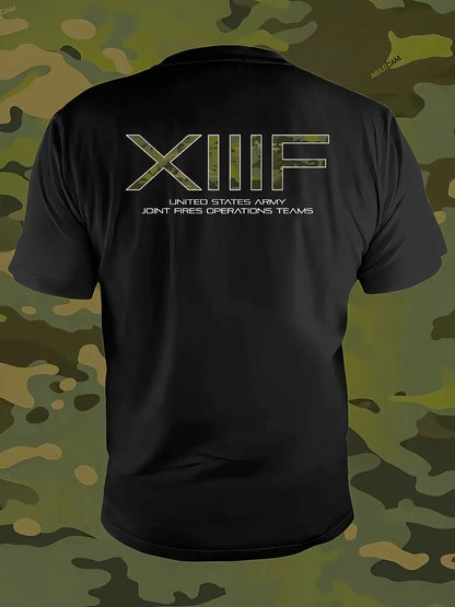 Black XIIIF tee (multicam tropic des)