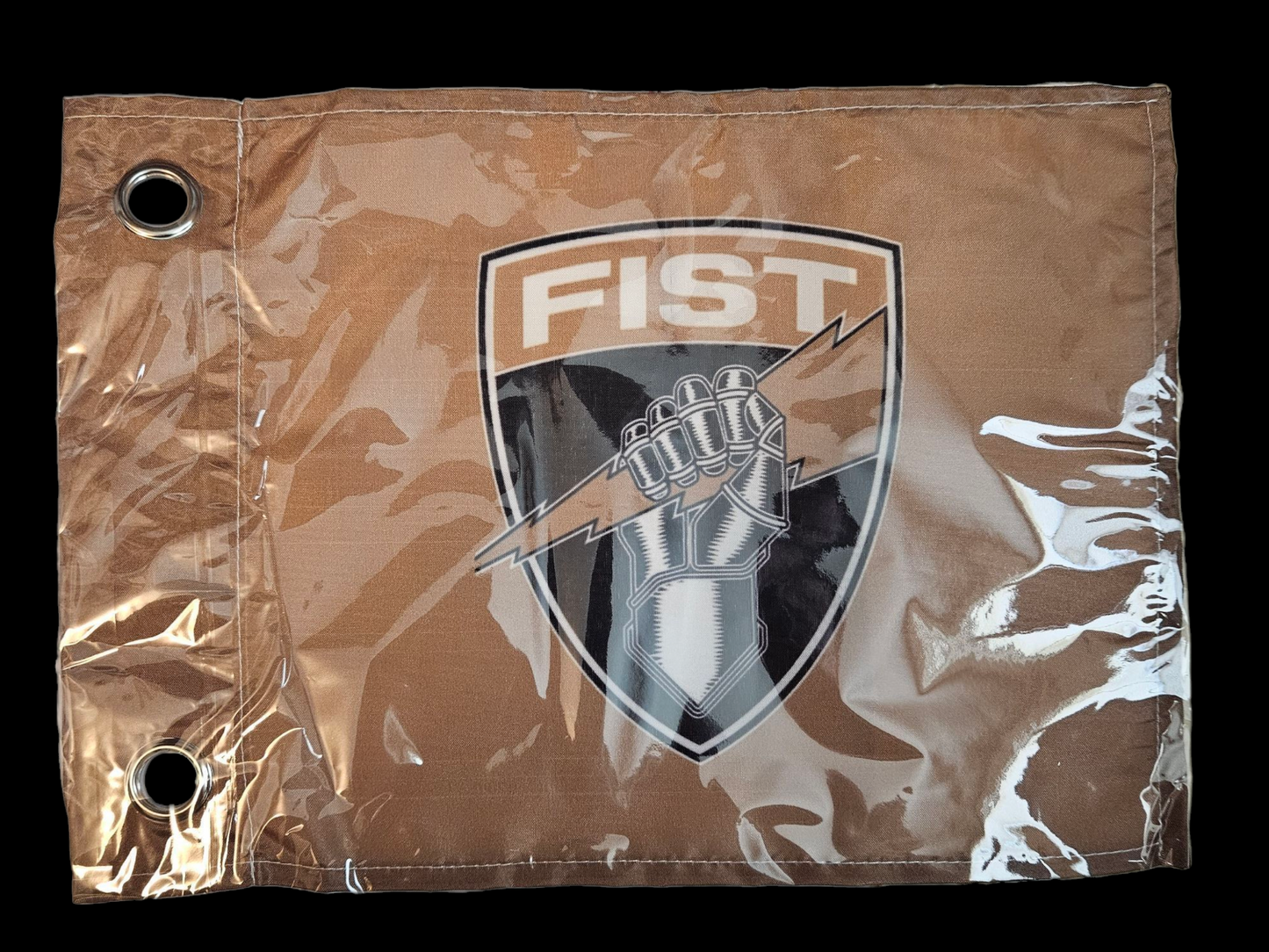 Brown coyote mini flag (defective)