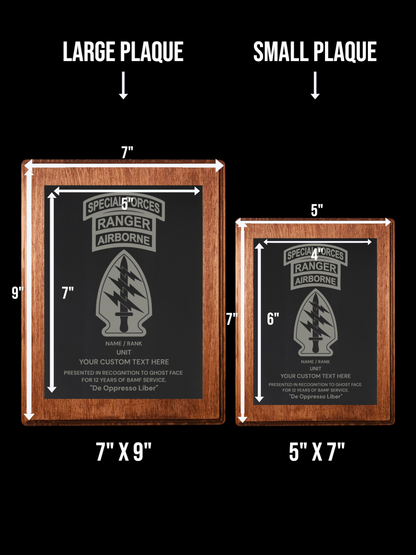Large custom plaque