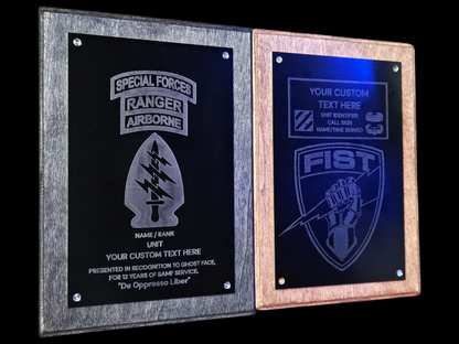 Large custom plaque