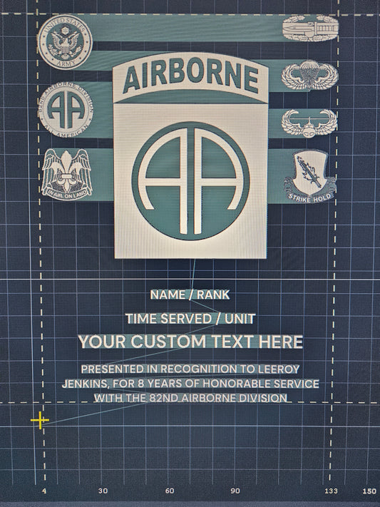 Large custom plaque