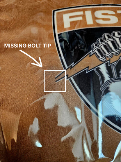 Brown coyote mini flag (defective)