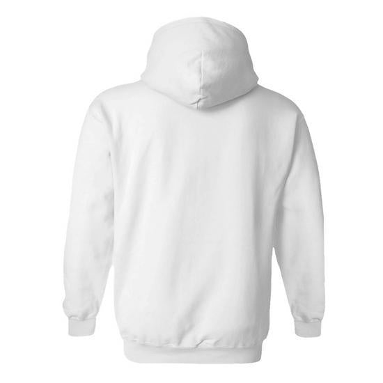 White hoodie fist diamond design front