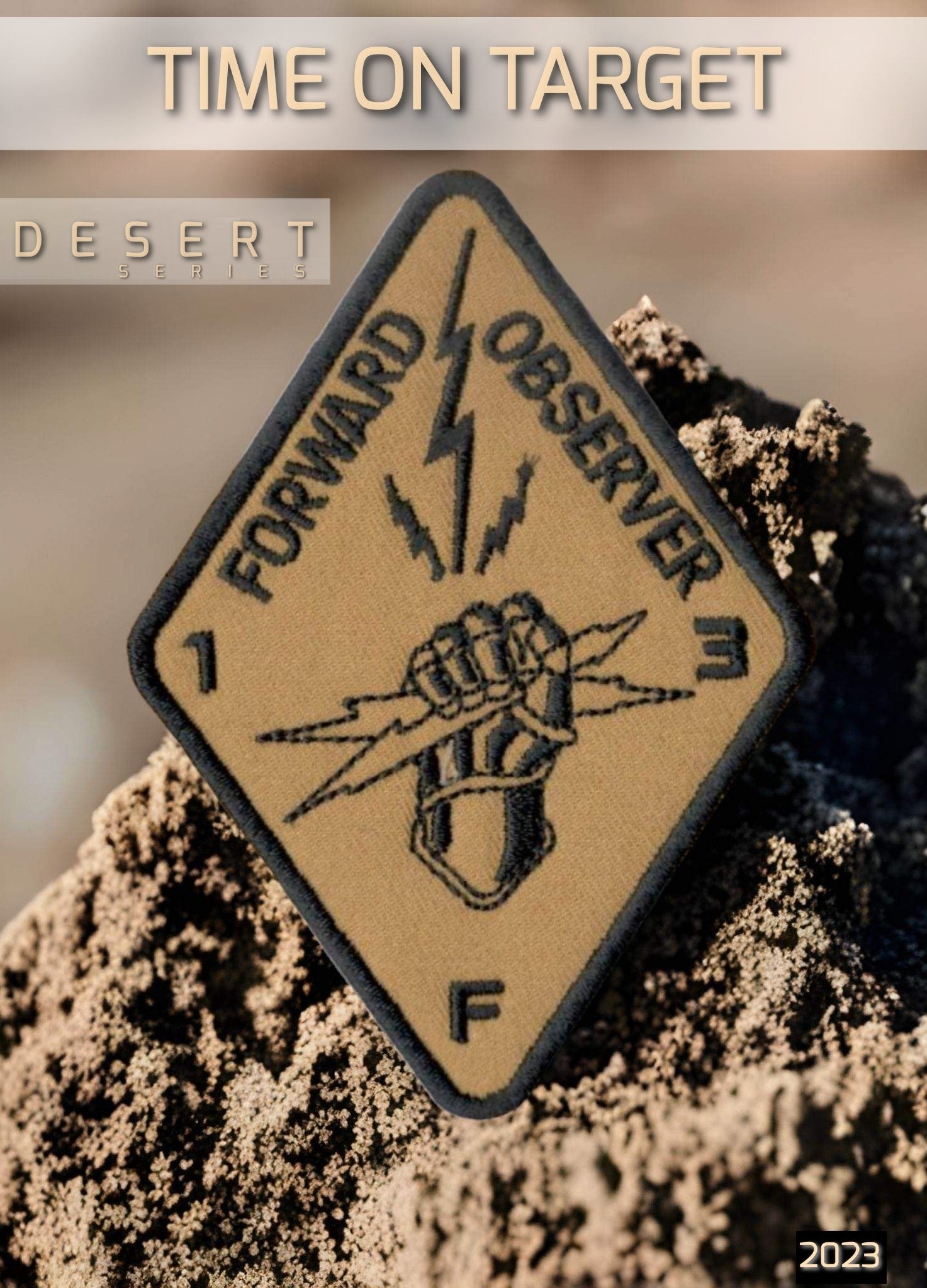 Desert Rovers Patch Desert series – TIME ON TARGET